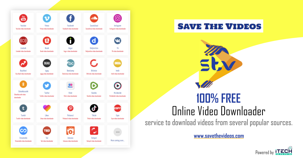 Save the videos - Free online video downloader